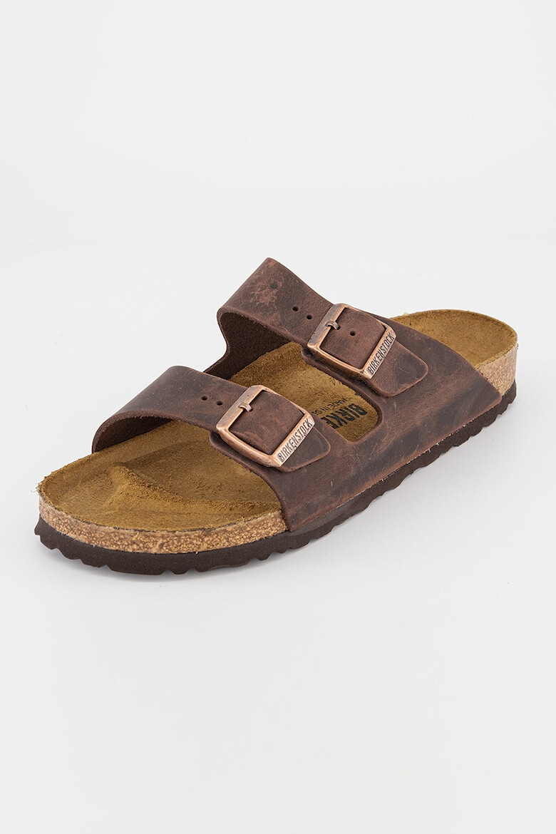 Birkenstock Унисекс кожени чехли Arizona с токи - Pepit.bg