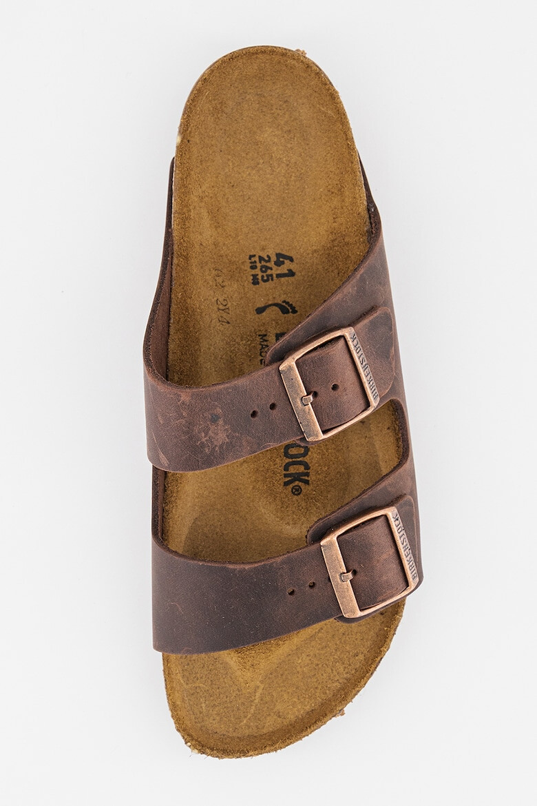 Birkenstock Унисекс кожени чехли Arizona с токи - Pepit.bg