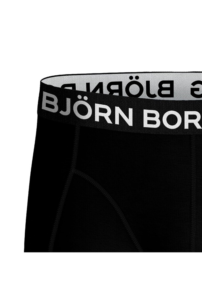 Bjoern Borg Боксерки с лого на талията - 5 чифта - Бял/Черен - Pepit.bg
