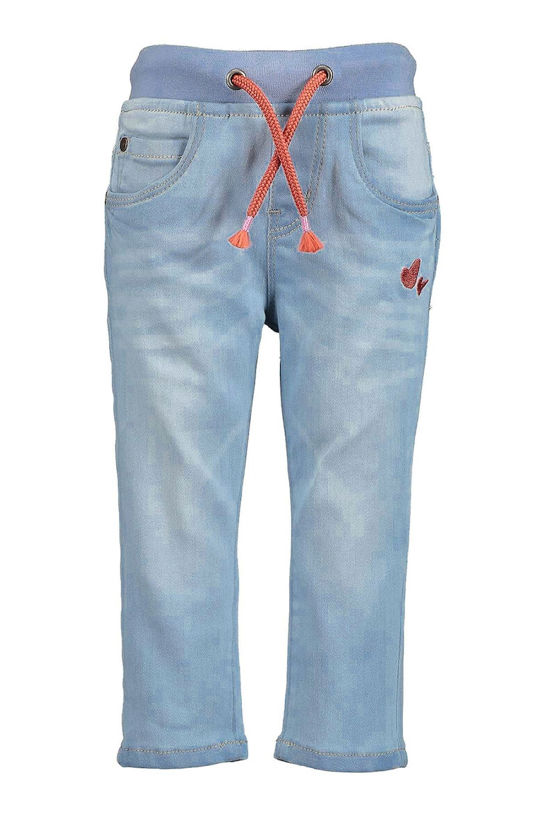 Blue Seven Дънки с ниско дъно и бродерии - Pepit.bg