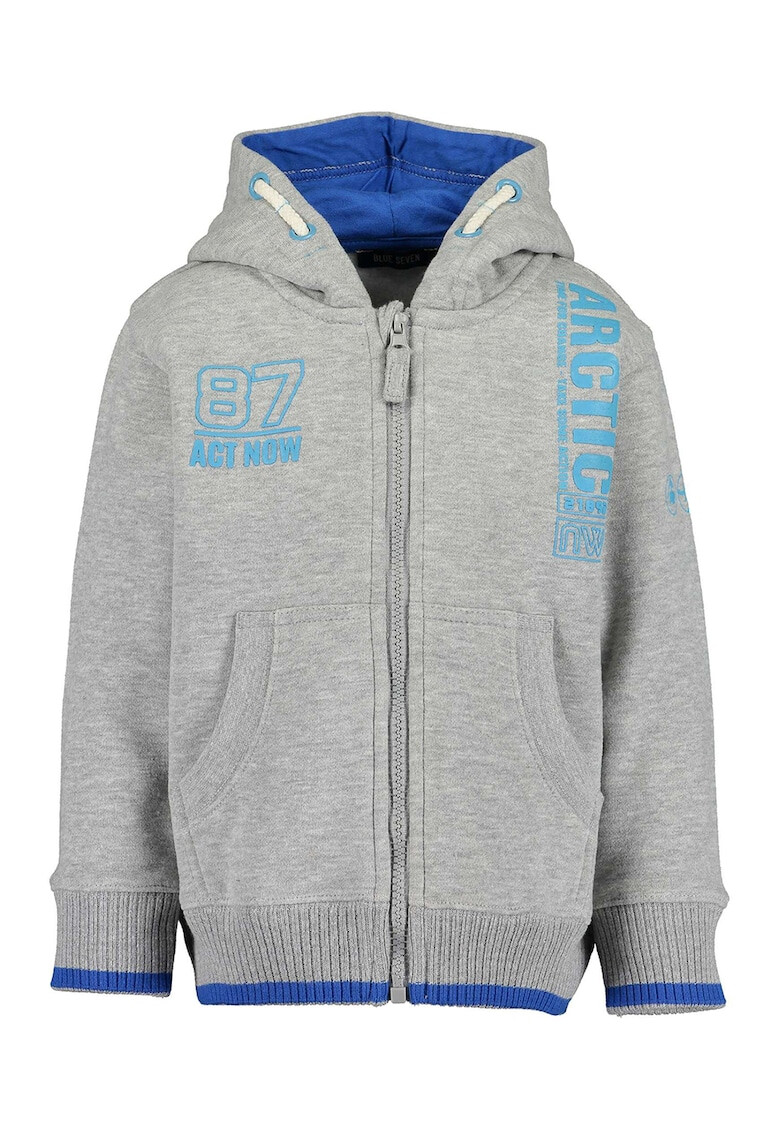 Blue Seven Худи с рипс и цип - Pepit.bg