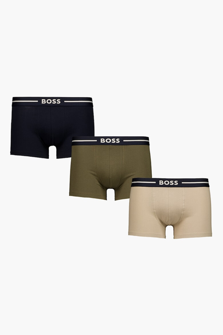 BOSS Боксерки с лого на талията - 3 чифта - Pepit.bg