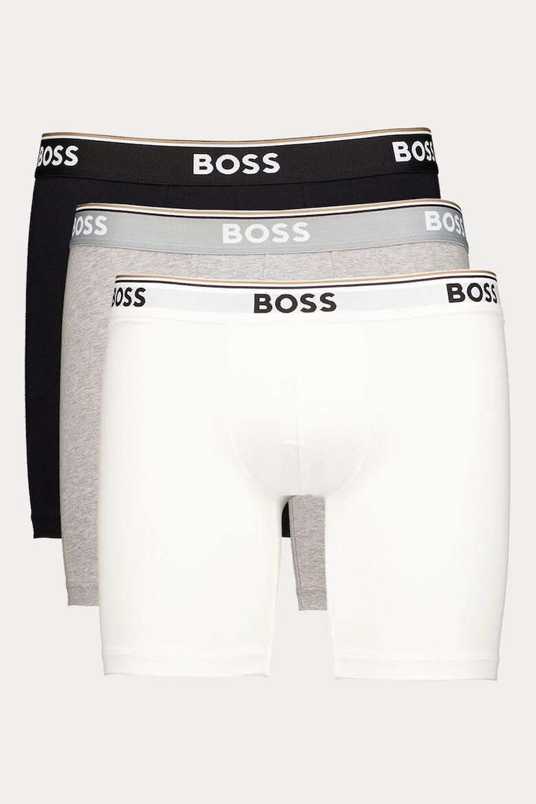 BOSS Боксерки с лого на талията - 3 чифта - Pepit.bg
