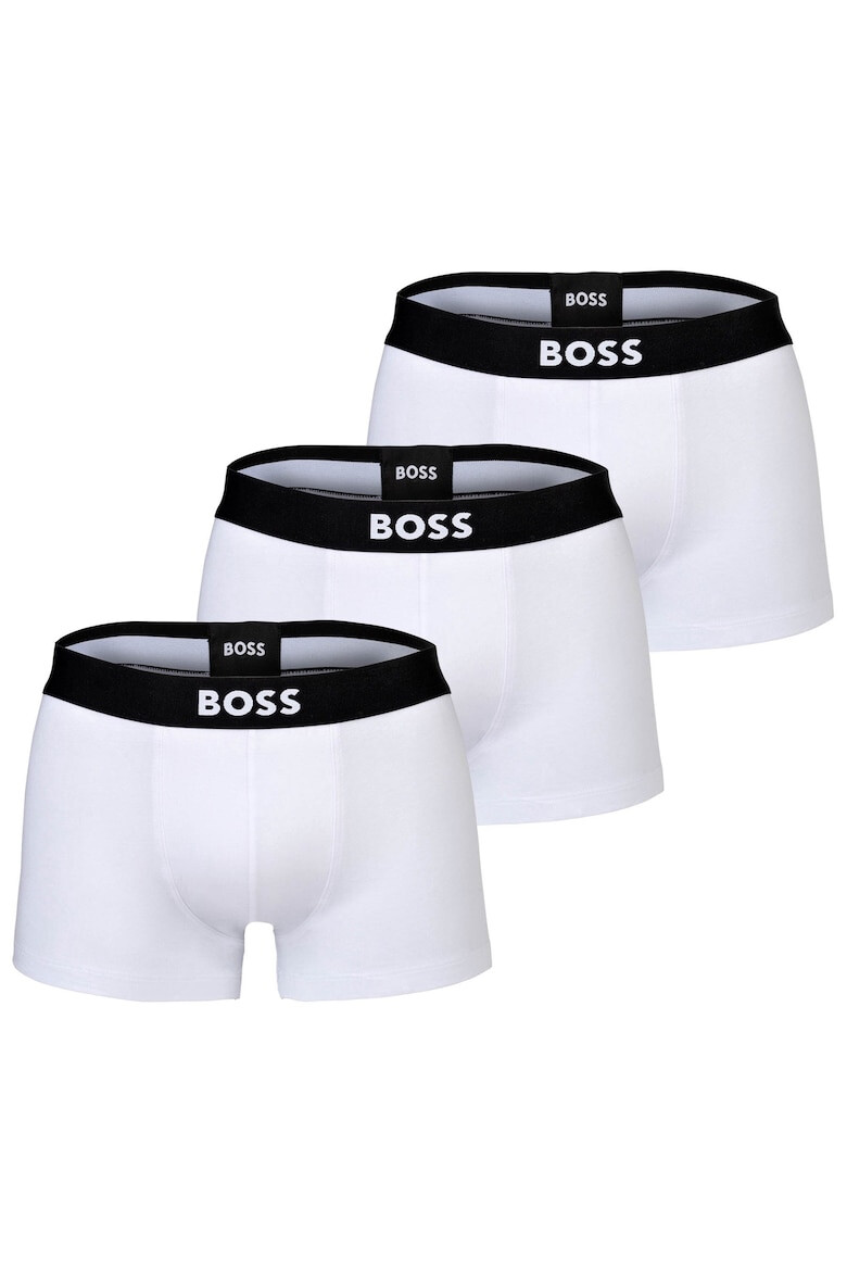 BOSS Боксерки с лого ONE - 3 чифта Бял - Pepit.bg