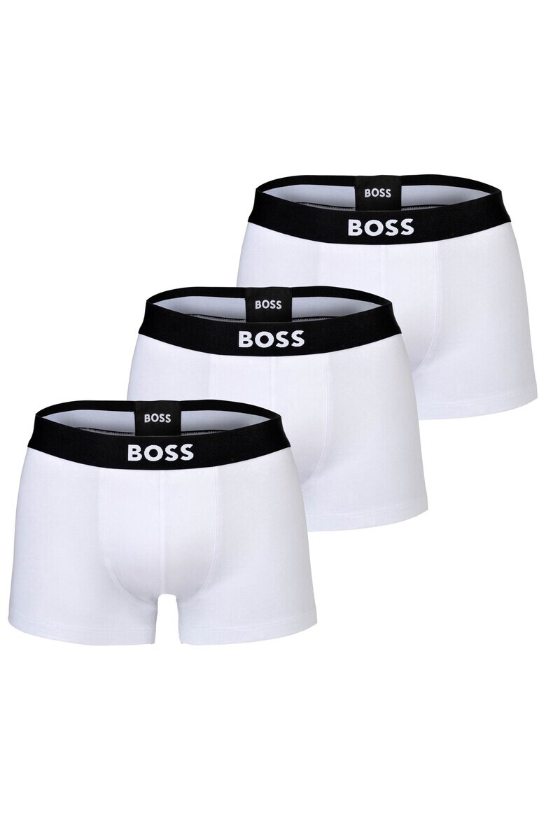 BOSS Боксерки с лого ONE - 3 чифта Бял - Pepit.bg