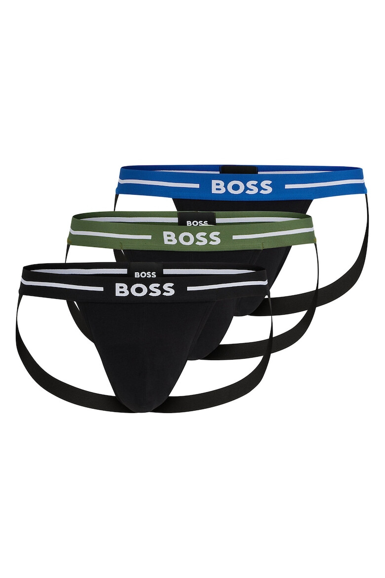 BOSS BOS - Изрязани слипове - 3 чифта - Pepit.bg