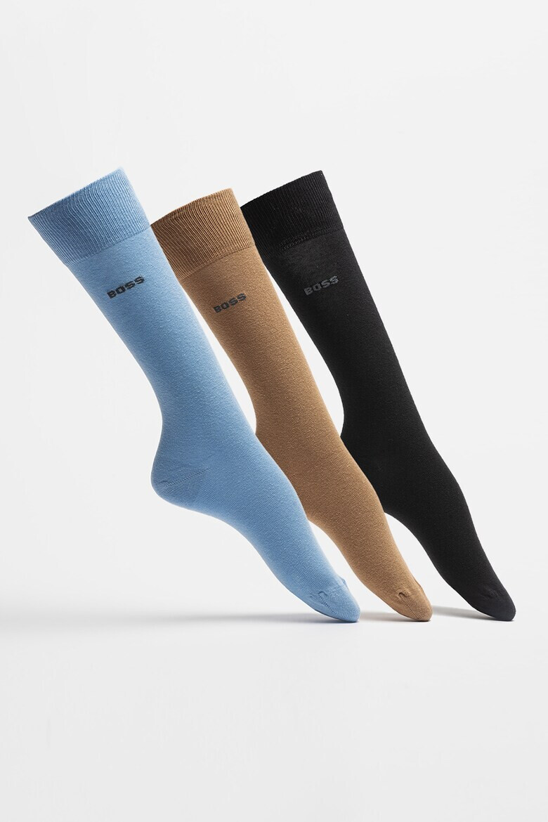 BOSS Чорапи с лого - 3 чифта - Pepit.bg