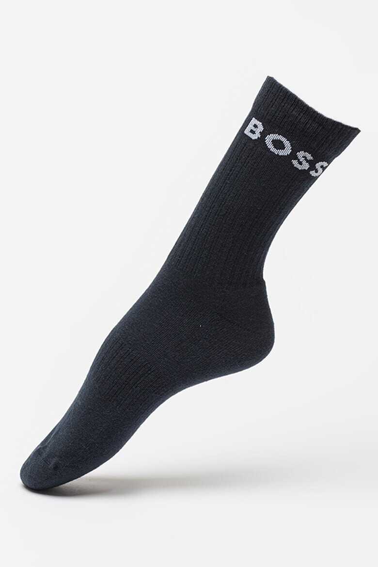 BOSS Дълги чорапи с лого - 3 чифта - Pepit.bg