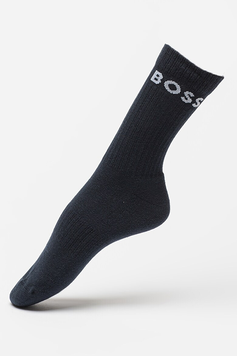BOSS Дълги чорапи с лого - 3 чифта - Pepit.bg