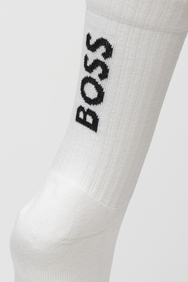 BOSS Дълги чорапи с лого - 3 чифта - Pepit.bg