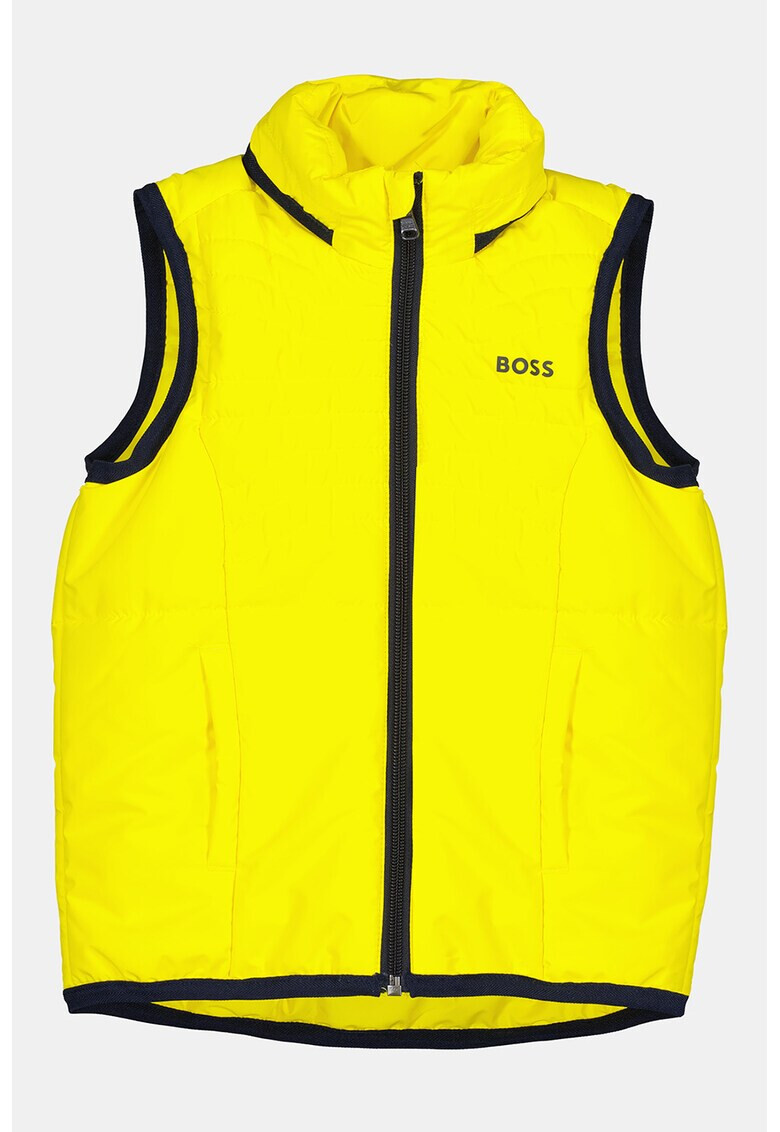 BOSS Kidswear Капитониран елек с качулка - Pepit.bg