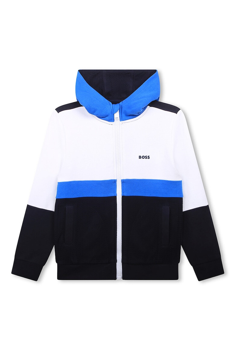 BOSS Kidswear Худи с дизайн с цветен блок - Pepit.bg