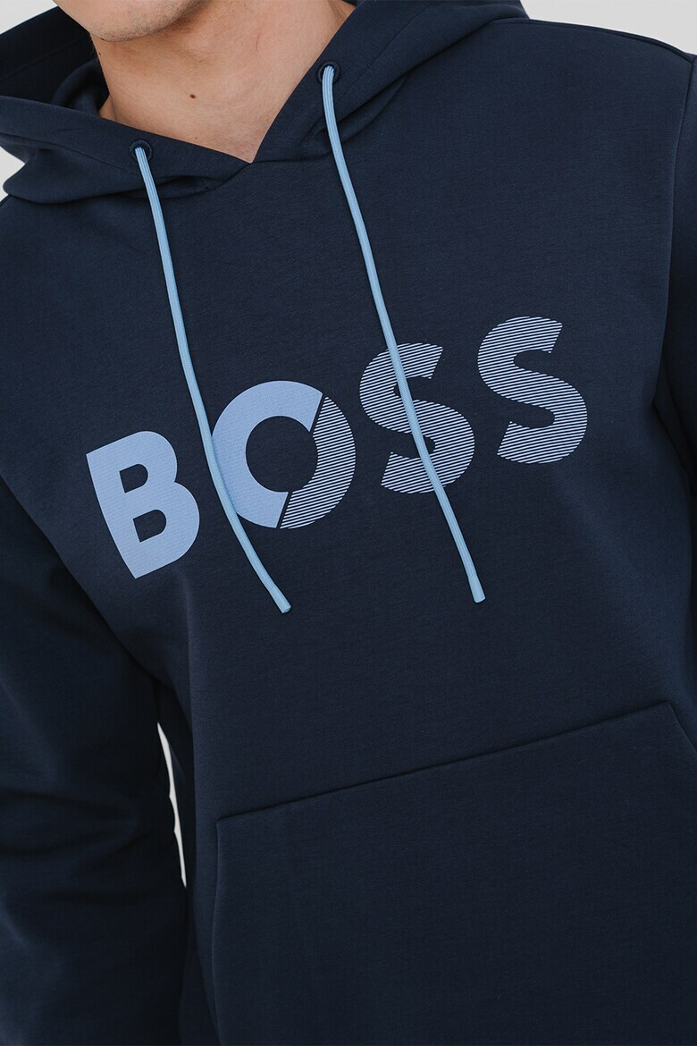 BOSS Худи с джоб кенгуру и лого - Pepit.bg