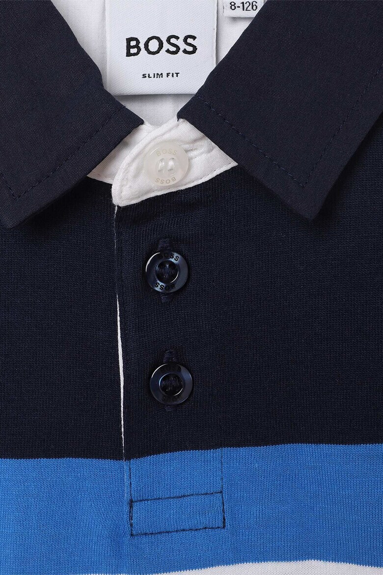 BOSS Kidswear Блуза с яка и лого - Pepit.bg