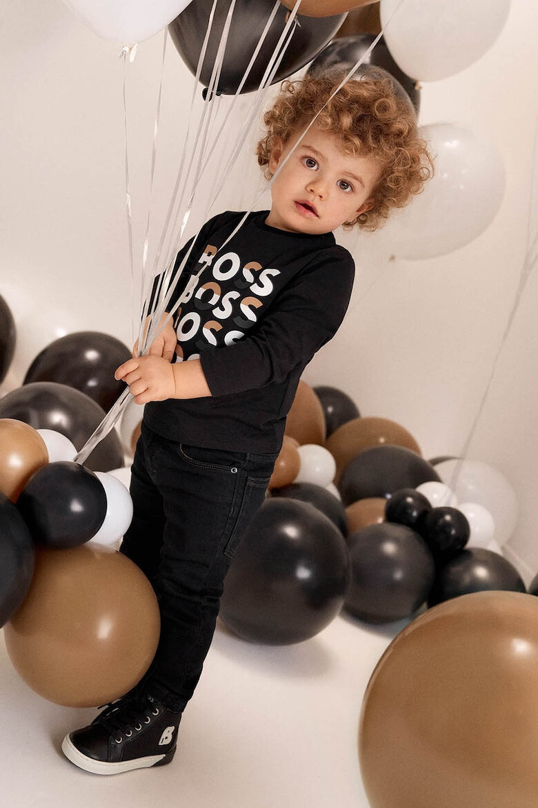 BOSS Kidswear Блуза с лого - Pepit.bg