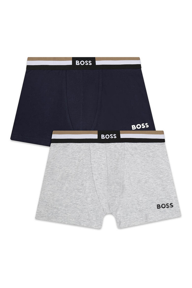 BOSS Kidswear Боксерки с памук и лого 2 чифта - Pepit.bg