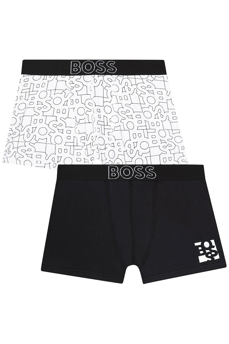 BOSS Kidswear Боксерки с памук и лого - 2 чифта - Pepit.bg