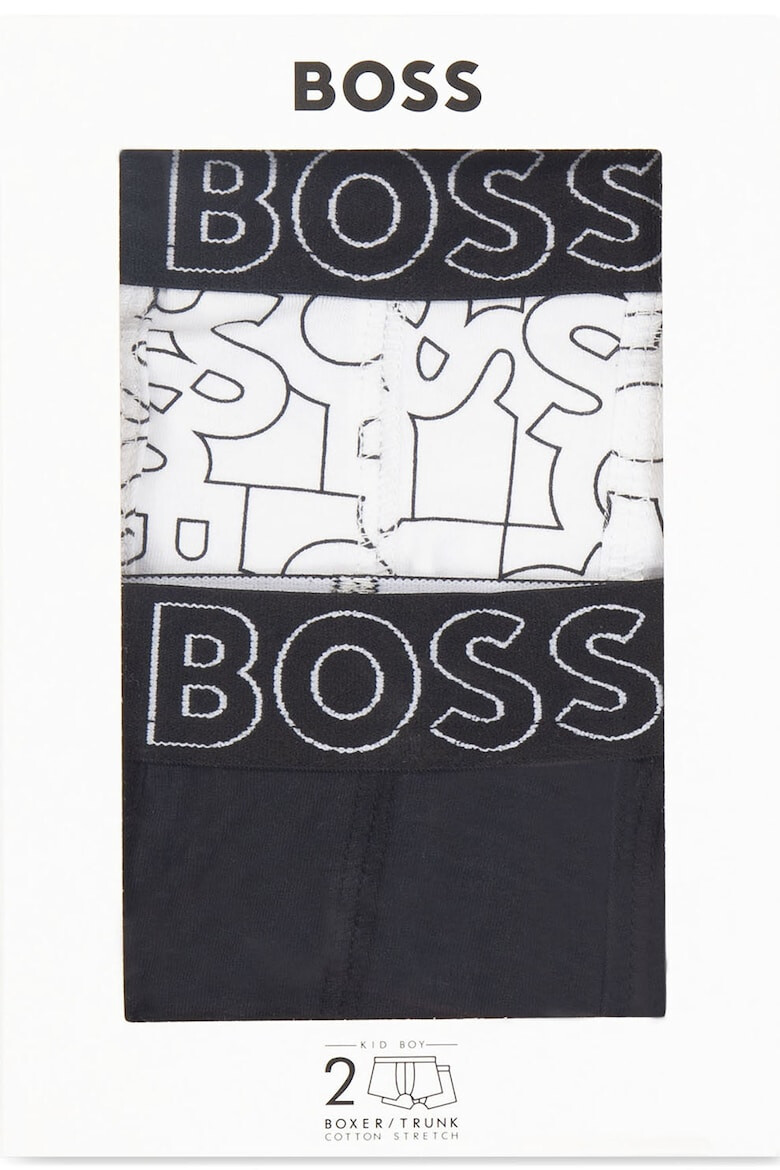 BOSS Kidswear Боксерки с памук и лого - 2 чифта - Pepit.bg