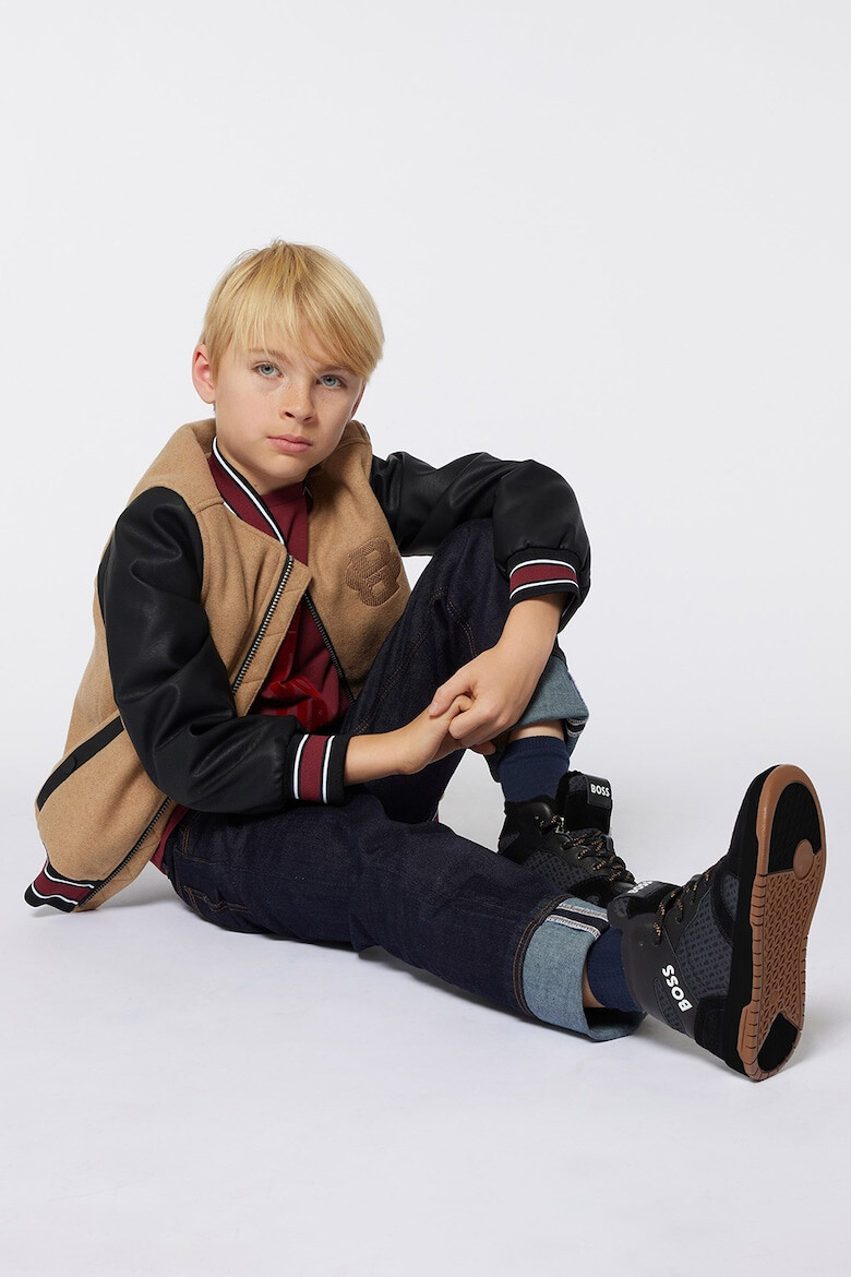 BOSS Kidswear Боти с велур - Pepit.bg