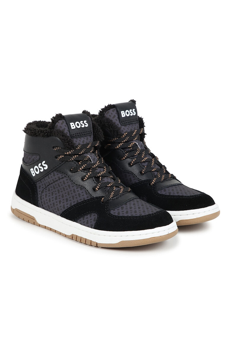 BOSS Kidswear Боти с велур - Pepit.bg