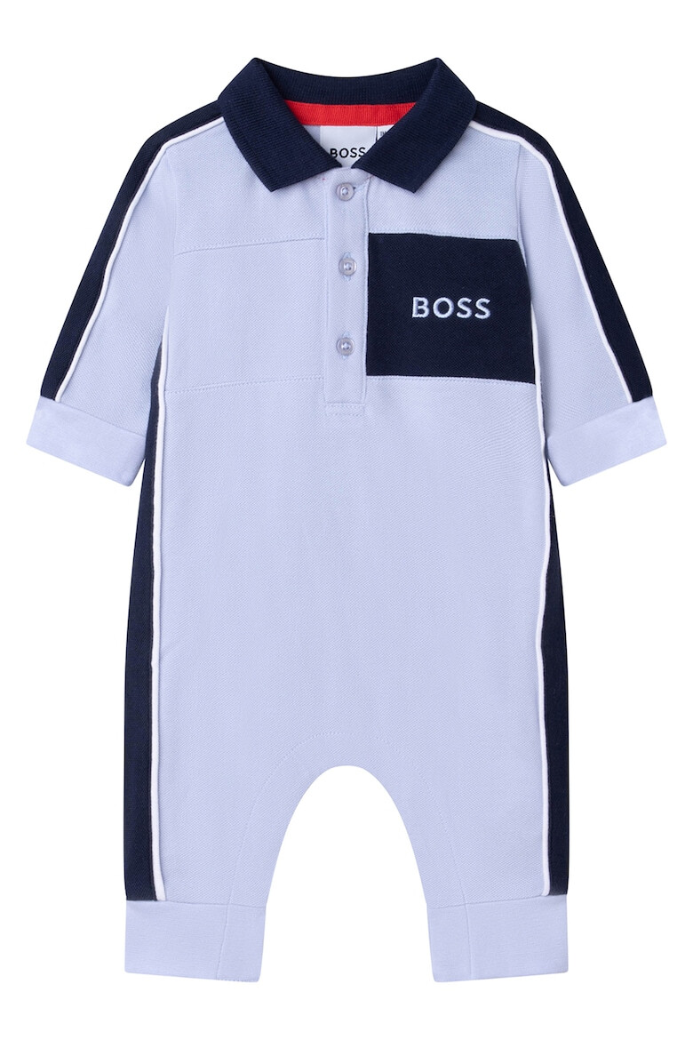 BOSS Kidswear Дълъг гащеризон с остра яка - Pepit.bg