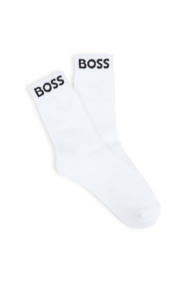 BOSS Kidswear Дълги чорапи с лога - 2 чифта - Pepit.bg