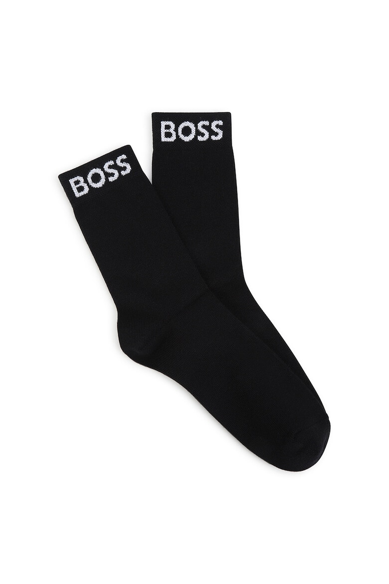 BOSS Kidswear Дълги чорапи с лога - 2 чифта - Pepit.bg