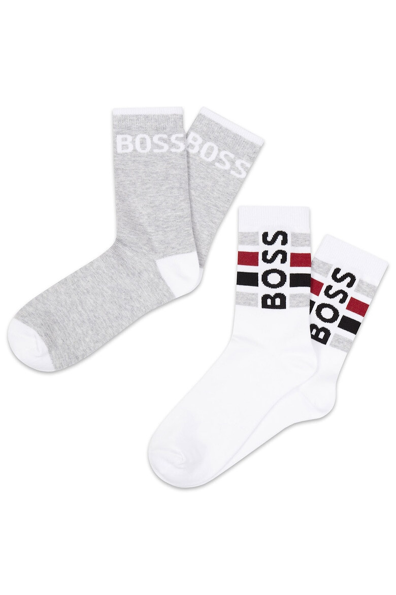 BOSS Kidswear Дълги чорапи с лого - 2 чифта - Pepit.bg