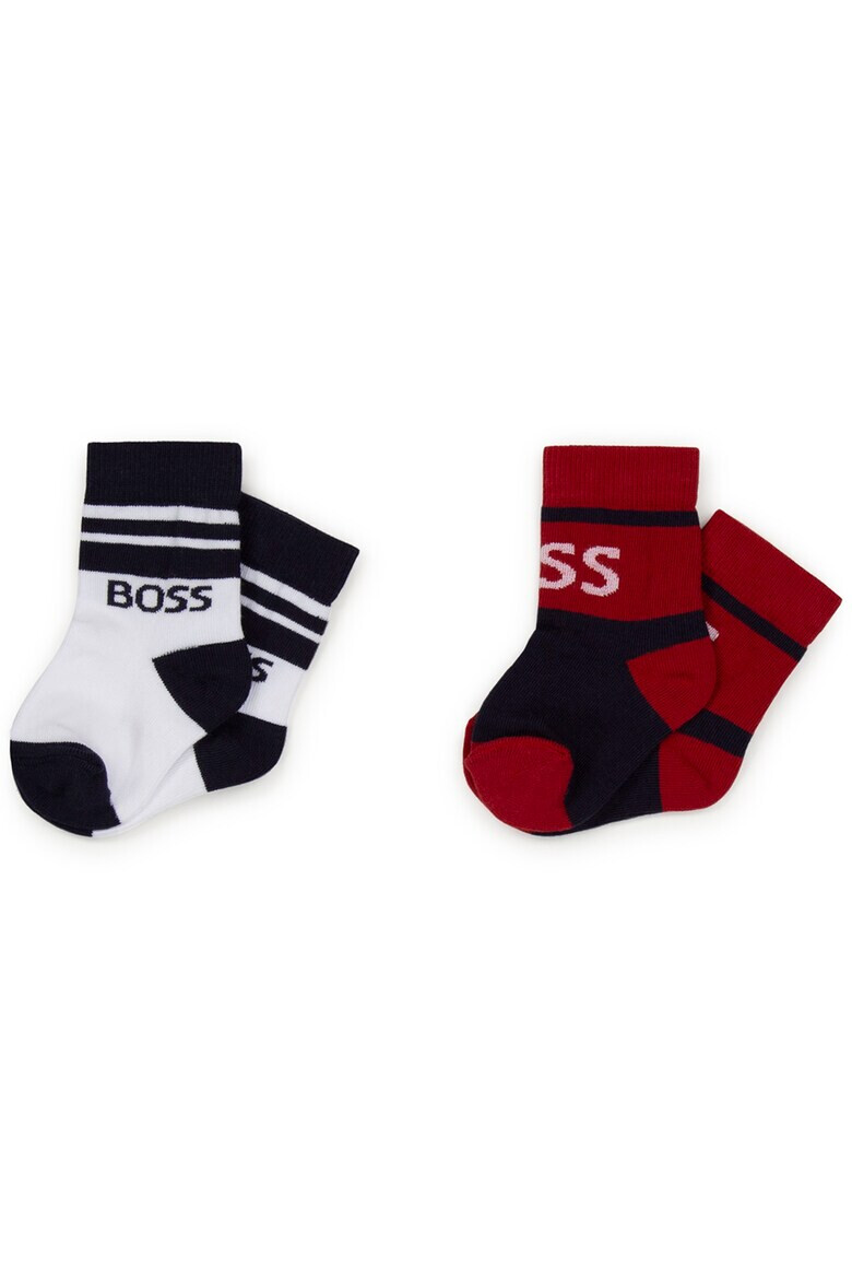 BOSS Kidswear Дълги чорапи с лого 2 чифта - Pepit.bg