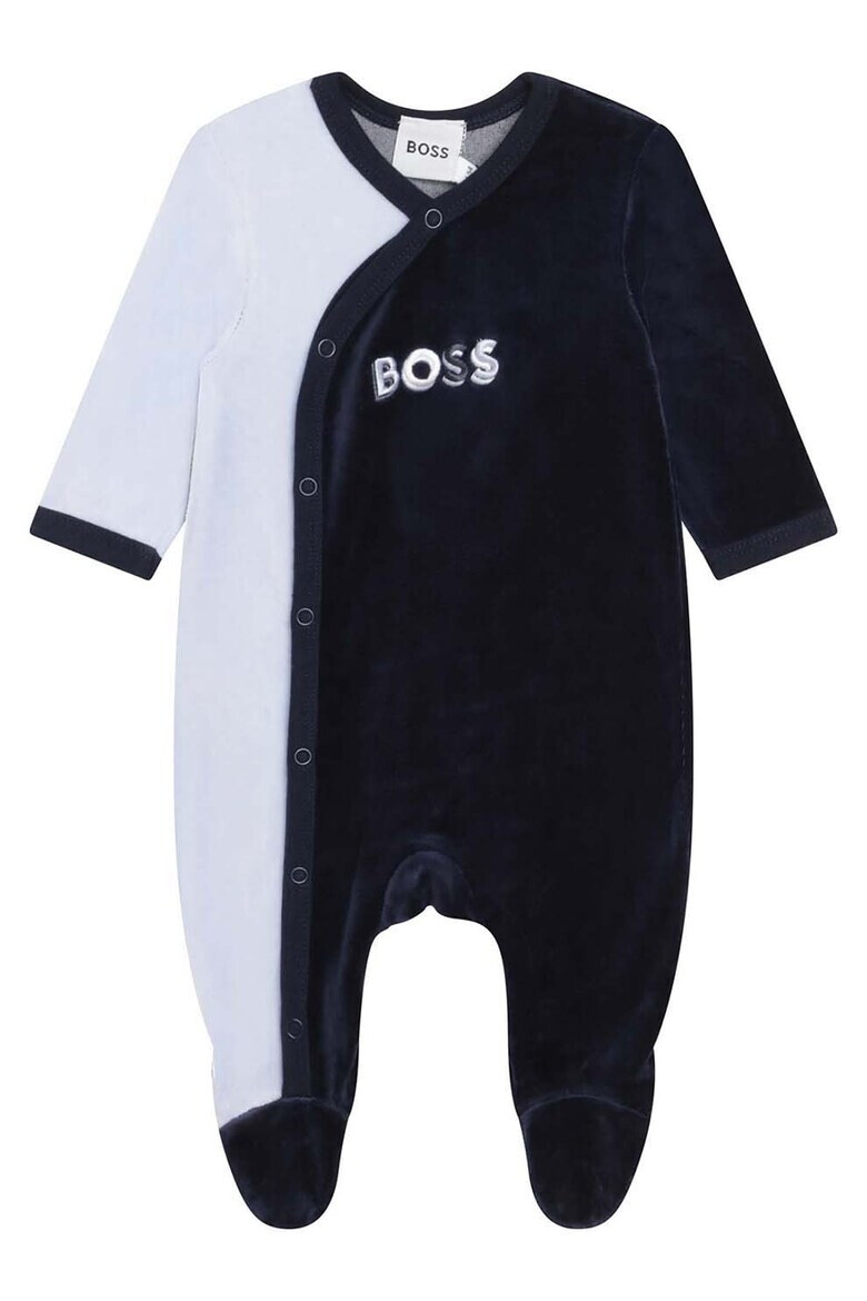 BOSS Kidswear Двуцветна пижама тип ританки - Pepit.bg