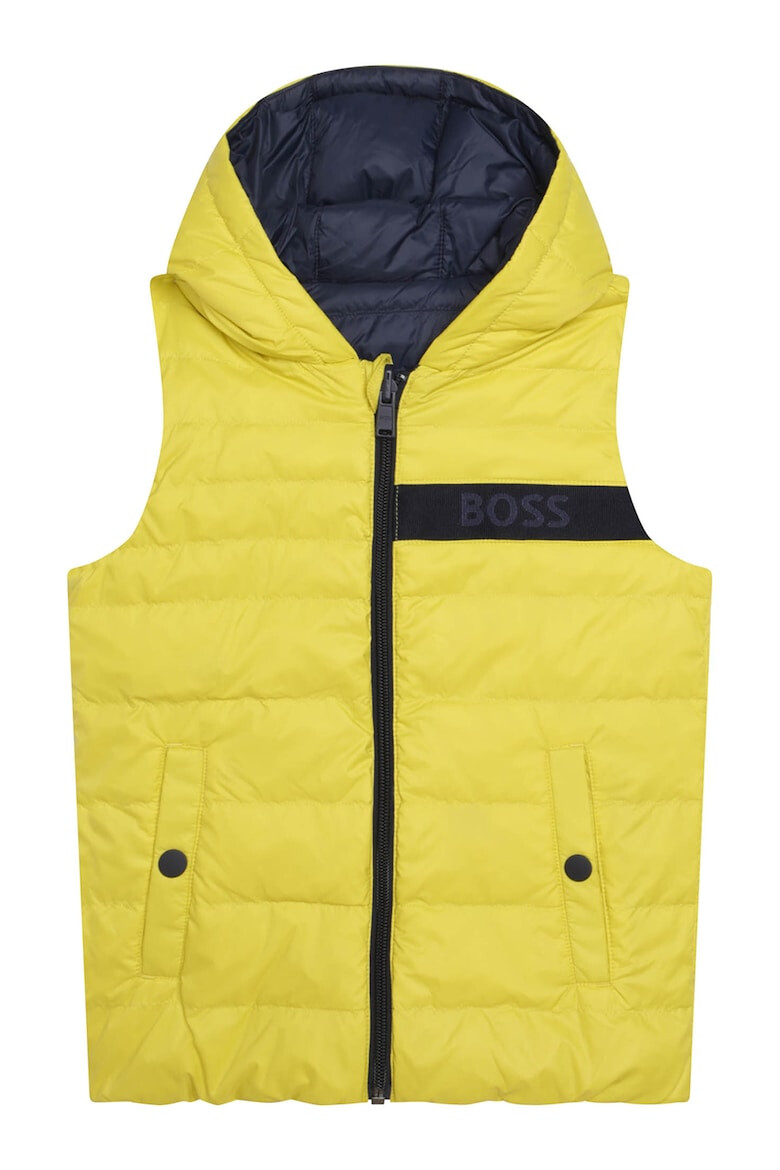 BOSS Kidswear Двулицев елек с пухена вата - Pepit.bg