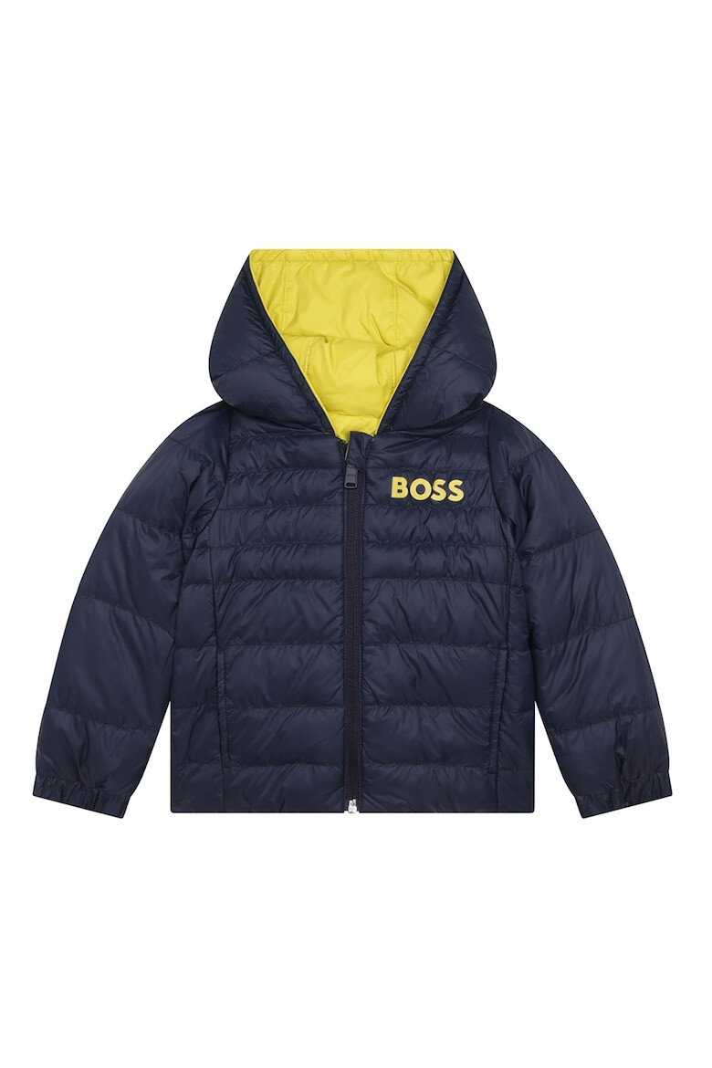 BOSS Kidswear Двулицево зимно яке с пухена вата - Pepit.bg