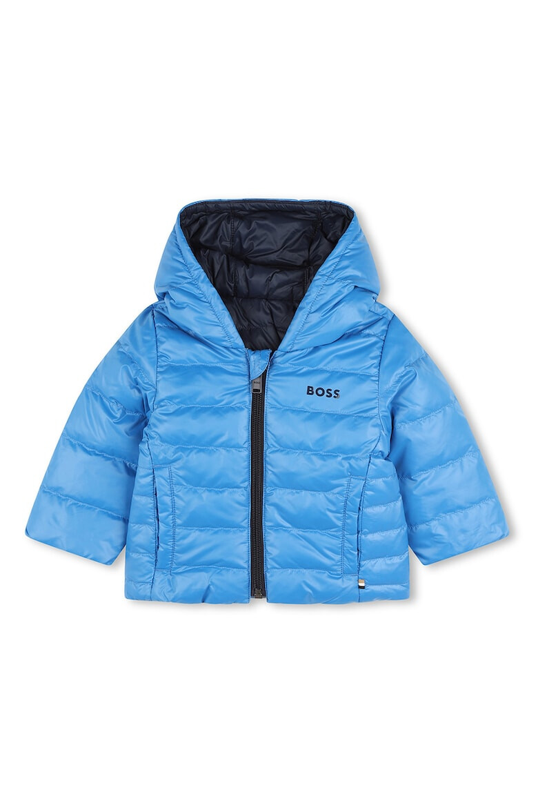 BOSS Kidswear Двулицево зимно яке с пухена вата - Pepit.bg