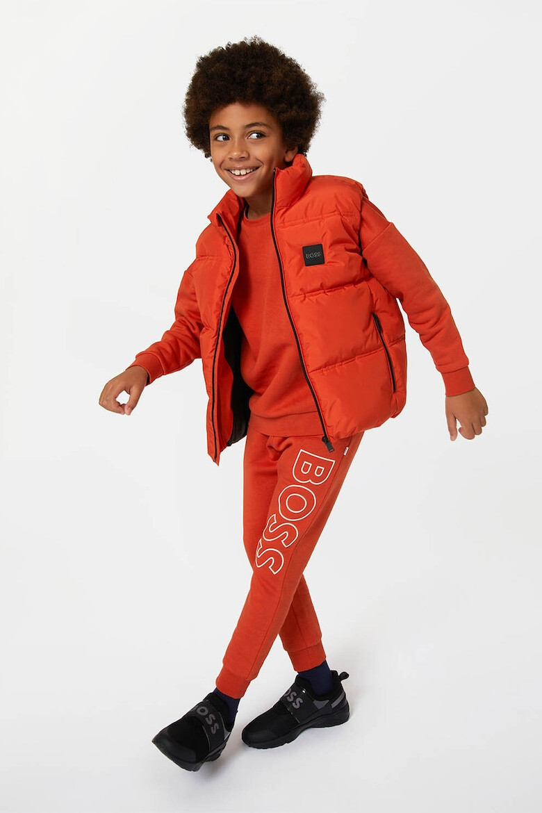 BOSS Kidswear Елек с цип и лого - Pepit.bg