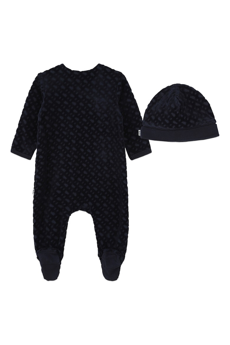 BOSS Kidswear Гащеризон тип ританки и шапка - Pepit.bg