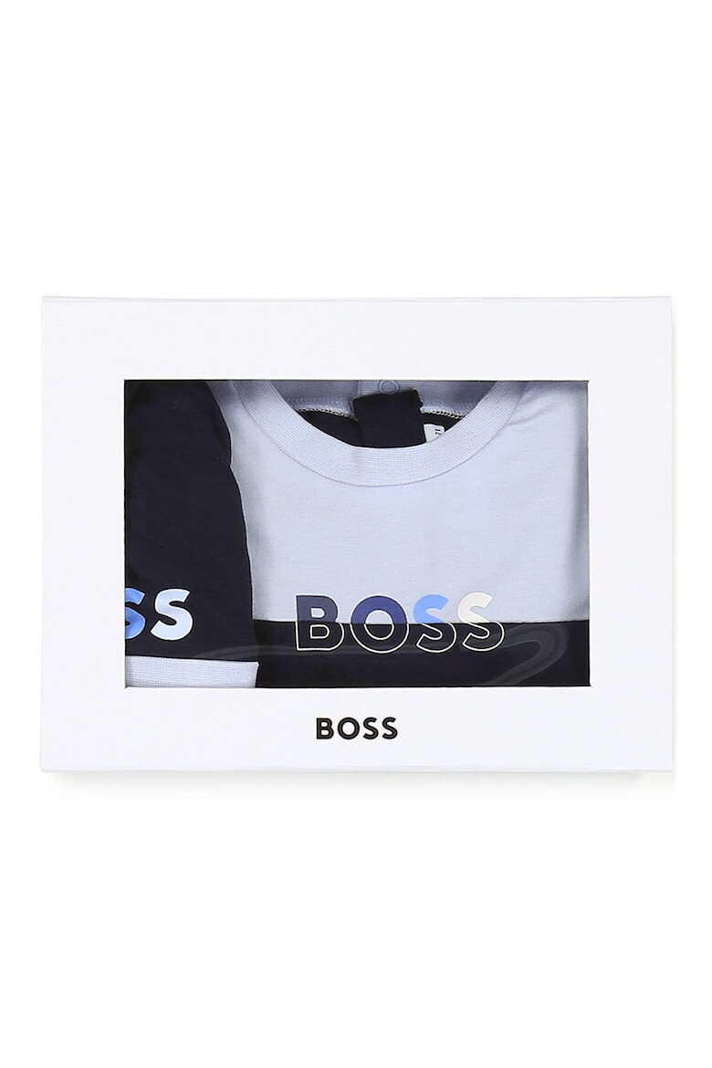 BOSS Kidswear Гащеризон тип ританки и шапка - 2 части - Pepit.bg