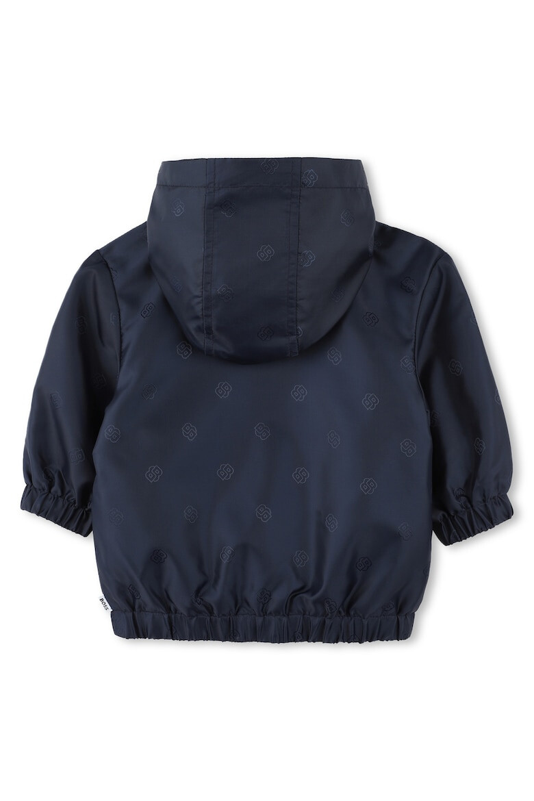 BOSS Kidswear Яке с качулка и лого - Тъмносин - Pepit.bg