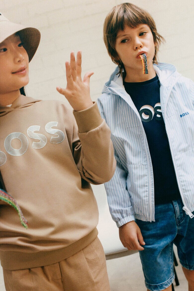 BOSS Kidswear Худи на лога - Pepit.bg