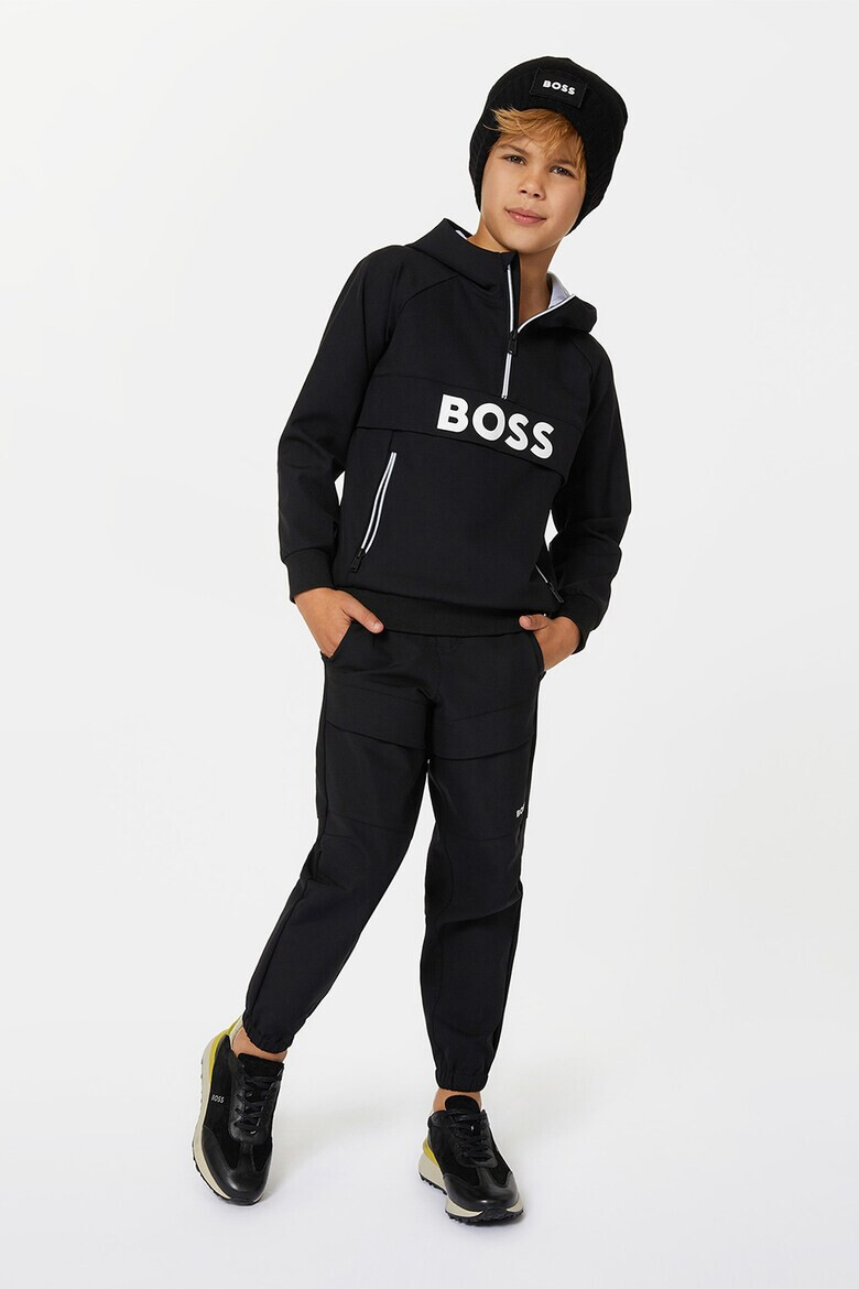 BOSS Kidswear Худи с къс цип - Pepit.bg