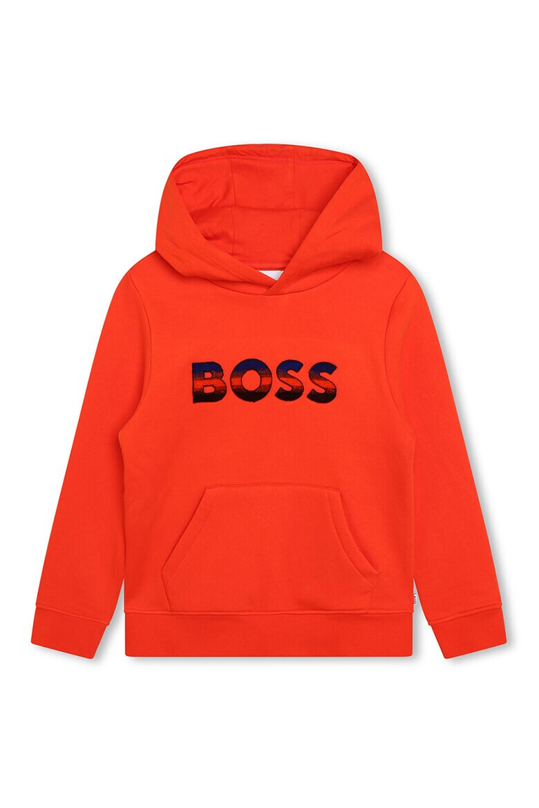 BOSS Kidswear Худи с лого и джоб кенгуру - Pepit.bg