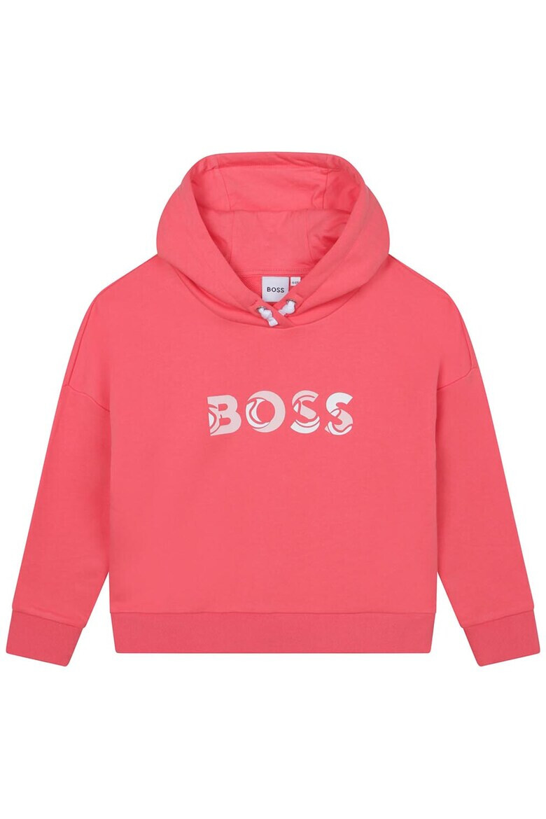 BOSS Kidswear Худи с лого и паднали ръкави - Pepit.bg