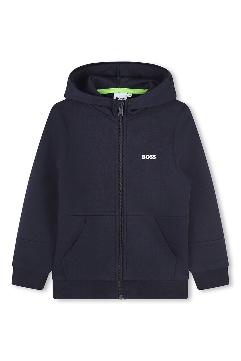 BOSS Kidswear Худи с цип и лого - Pepit.bg