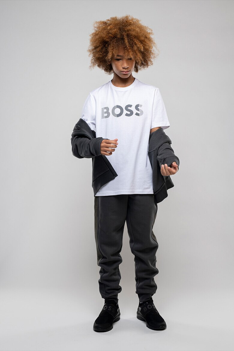 BOSS Kidswear Худи с цип и лого - Pepit.bg