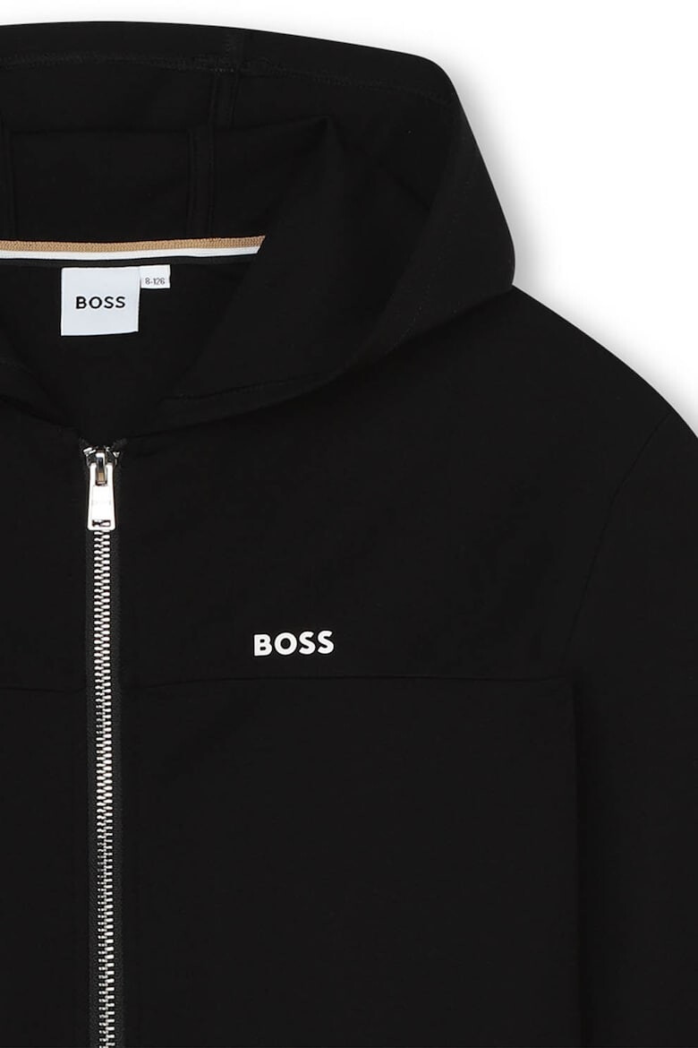 BOSS Kidswear Худи с цип и лого - Pepit.bg