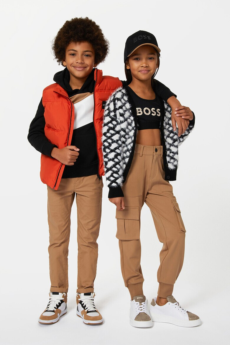 BOSS Kidswear Худи с цветен блок - Pepit.bg