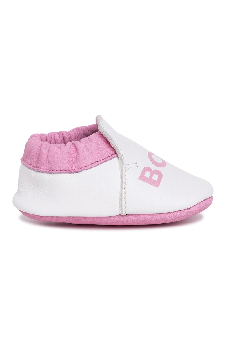 BOSS Kidswear Кожени буйки с лого - Pepit.bg