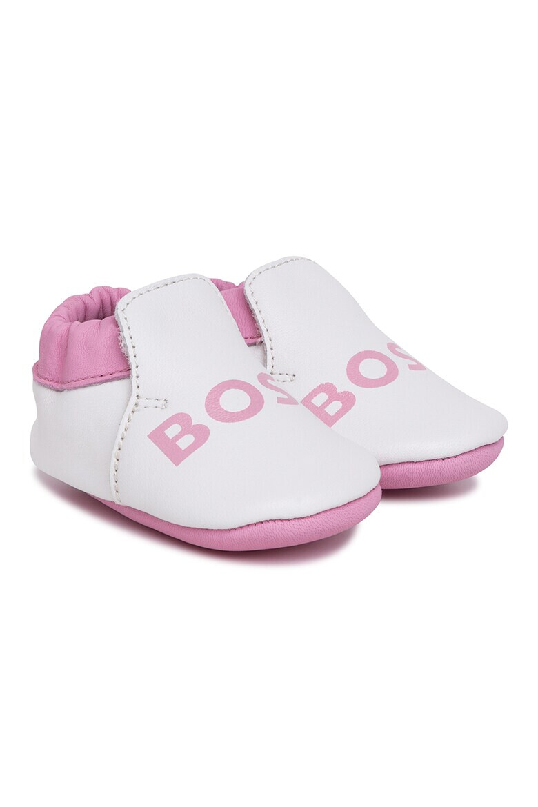 BOSS Kidswear Кожени буйки с лого - Pepit.bg