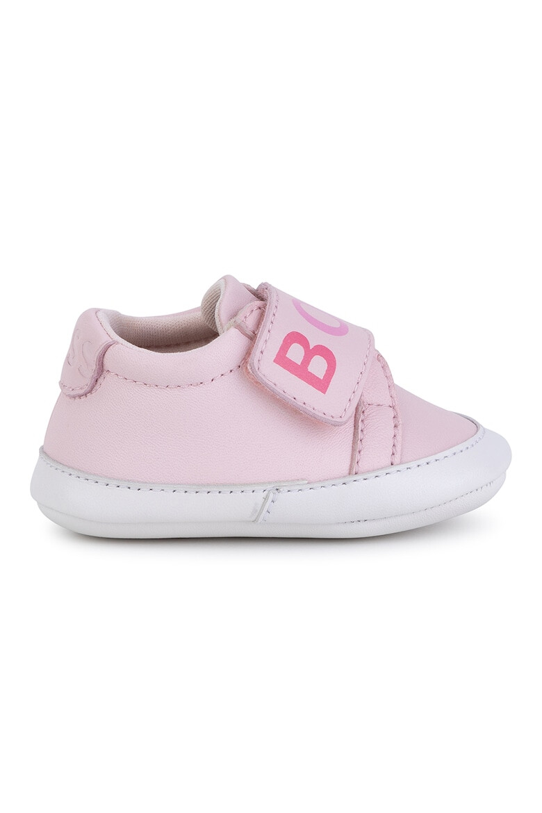BOSS Kidswear Кожени буйки с лого - Pepit.bg