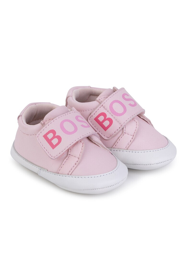 BOSS Kidswear Кожени буйки с лого - Pepit.bg