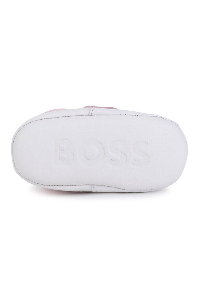 BOSS Kidswear Кожени буйки с лого - Pepit.bg